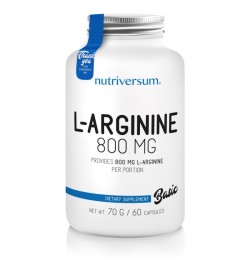 L-Arginine 800mg BASIC  60 caps Nutriversum